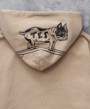 《10月下旬お届け予定》TES LOCAL CREW ZIP PARKA / スウェットパーカー