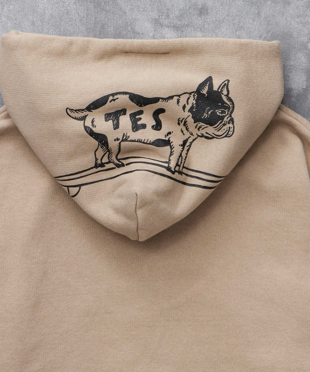 《10月下旬お届け予定》TES LOCAL CREW ZIP PARKA / スウェットパーカー