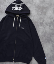 《10月下旬お届け予定》TES LOCAL CREW ZIP PARKA / スウェットパーカー