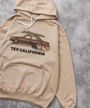 《10月下旬お届け予定》TES 4 BUHI CHASING THE WAVES SWEAT PARKA / スウェットパーカー