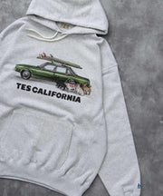 《10月下旬お届け予定》TES 4 BUHI CHASING THE WAVES SWEAT PARKA / スウェットパーカー