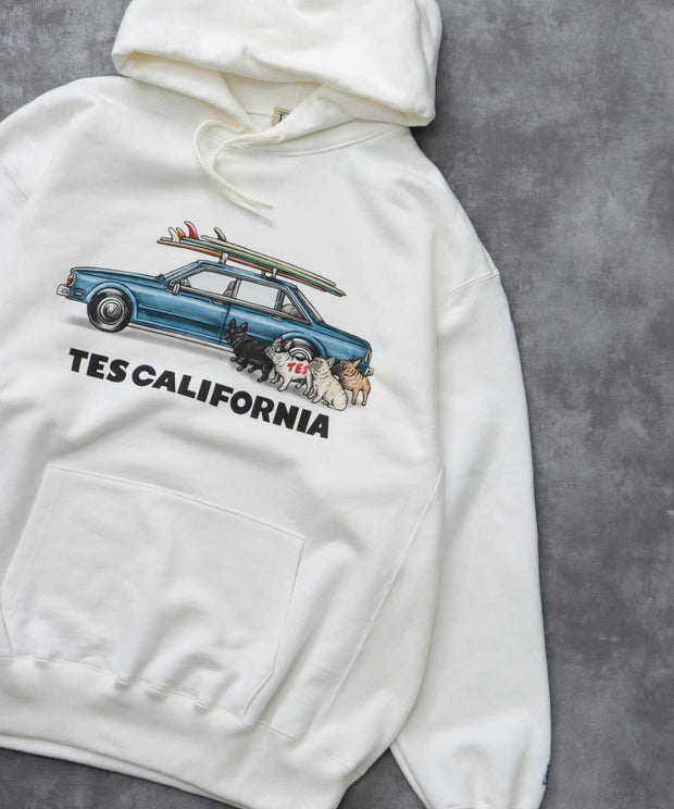 《10月下旬お届け予定》TES 4 BUHI CHASING THE WAVES SWEAT PARKA / スウェットパーカー
