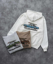 《10月下旬お届け予定》TES 4 BUHI CHASING THE WAVES SWEAT PARKA / スウェットパーカー