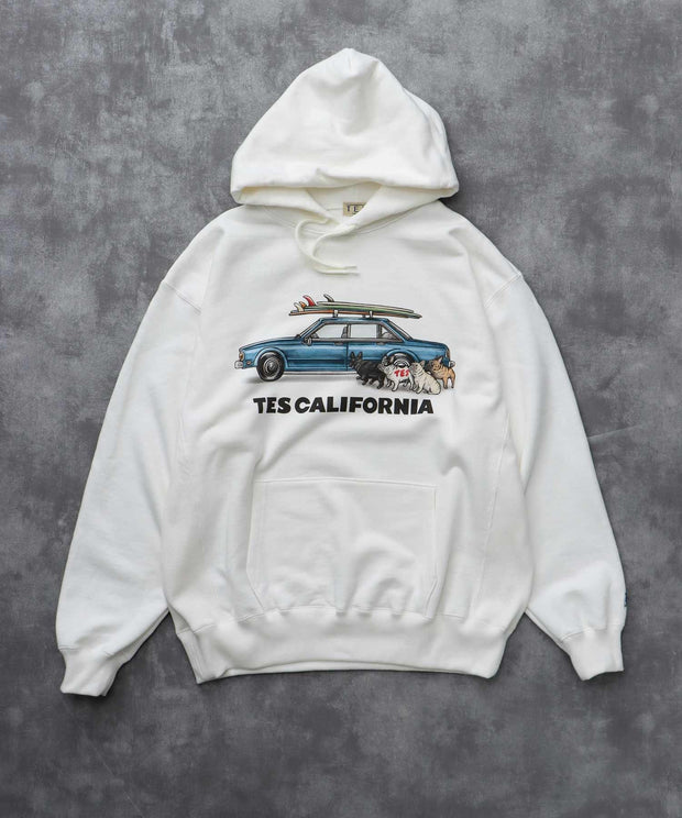 《10月下旬お届け予定》TES 4 BUHI CHASING THE WAVES SWEAT PARKA / スウェットパーカー