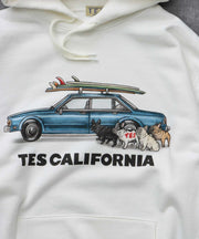 《10月下旬お届け予定》TES 4 BUHI CHASING THE WAVES SWEAT PARKA / スウェットパーカー