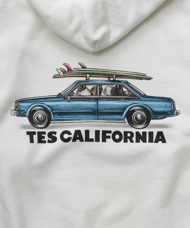 《10月下旬お届け予定》TES 4 BUHI CHASING THE WAVES SWEAT PARKA / スウェットパーカー