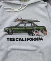 《10月下旬お届け予定》TES 4 BUHI CHASING THE WAVES SWEAT PARKA / スウェットパーカー