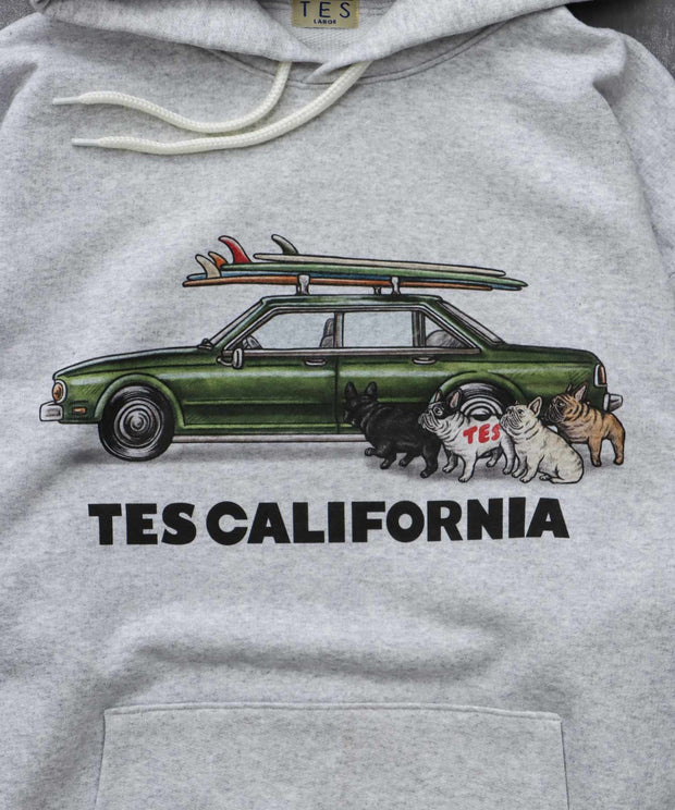 《10月下旬お届け予定》TES 4 BUHI CHASING THE WAVES SWEAT PARKA / スウェットパーカー