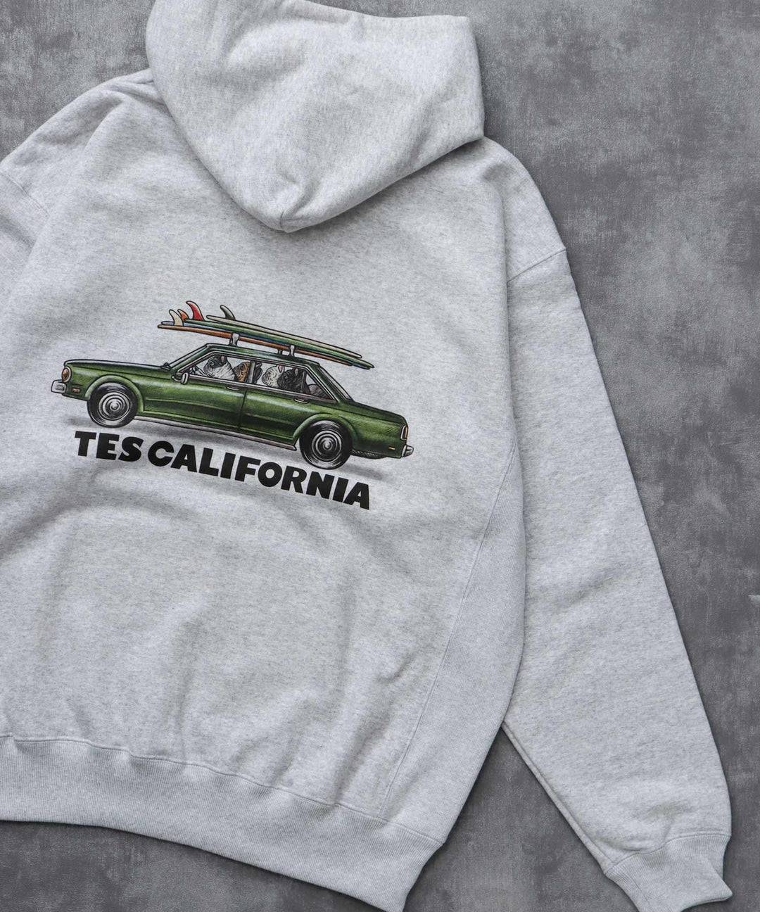 10月下旬お届け予定》TES 4 BUHI CHASING THE WAVES SWEAT PARKA