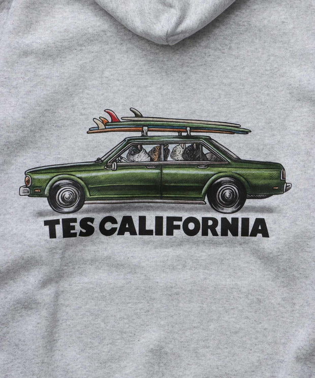 《10月下旬お届け予定》TES 4 BUHI CHASING THE WAVES SWEAT PARKA / スウェットパーカー