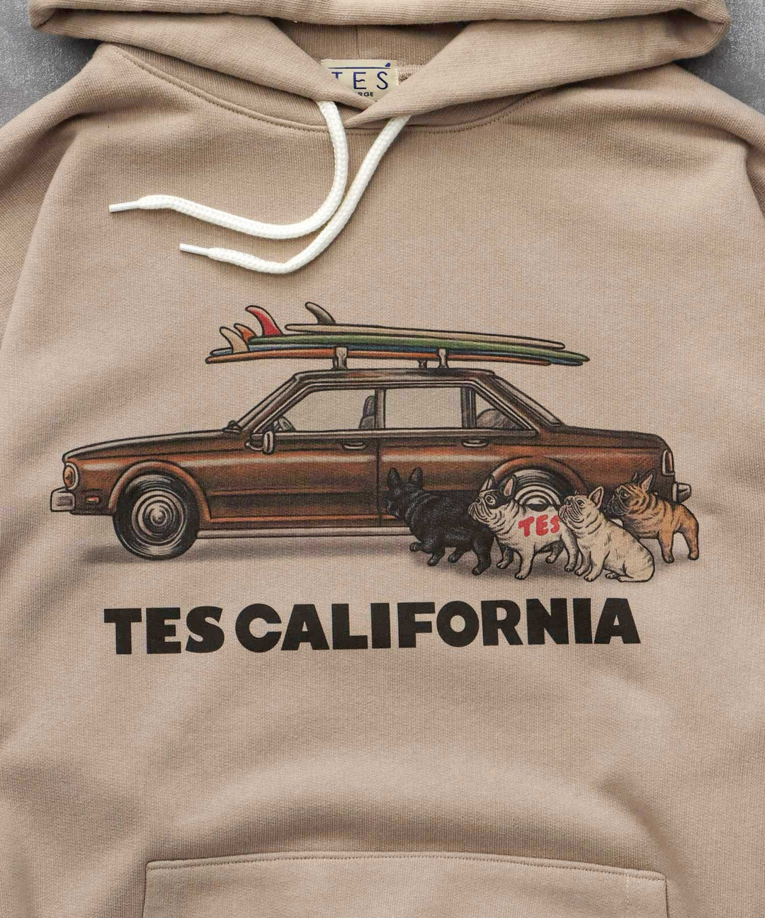 TES 4 BUHI CHASING THE WAVES SWEAT PARKA / スウェットパーカー