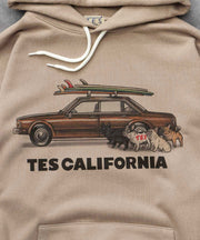 《10月下旬お届け予定》TES 4 BUHI CHASING THE WAVES SWEAT PARKA / スウェットパーカー