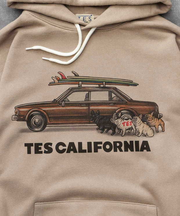 《10月下旬お届け予定》TES 4 BUHI CHASING THE WAVES SWEAT PARKA / スウェットパーカー