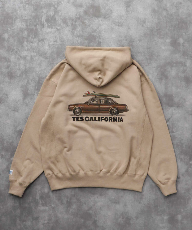 《10月下旬お届け予定》TES 4 BUHI CHASING THE WAVES SWEAT PARKA / スウェットパーカー