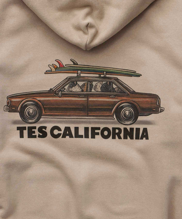 《10月下旬お届け予定》TES 4 BUHI CHASING THE WAVES SWEAT PARKA / スウェットパーカー