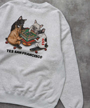 《10月下旬お届け予定》TES YAKUMAN CN SWEAT / クルーネックスウェット