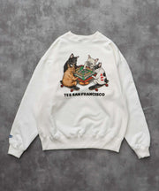 《10月下旬お届け予定》TES YAKUMAN CN SWEAT / クルーネックスウェット