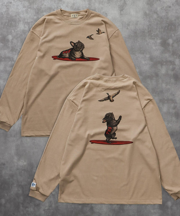 《9月下旬お届け予定》TES 4 COLOR BUHI DUCK WATCHER LONG SLEEVE T-SHIRT / ロンT