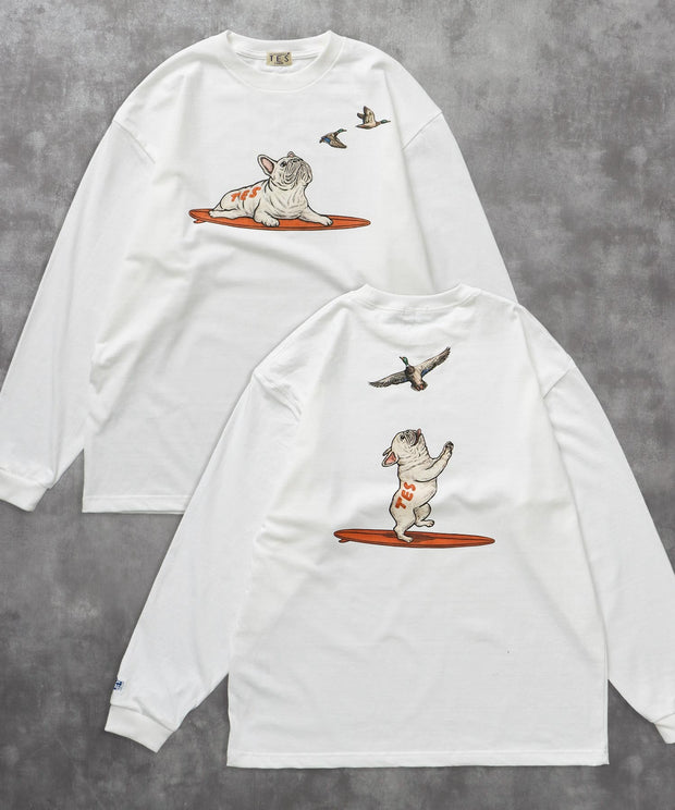 《9月下旬お届け予定》TES 4 COLOR BUHI DUCK WATCHER LONG SLEEVE T-SHIRT / ロンT