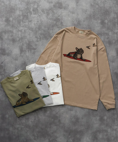 《9月下旬お届け予定》TES 4 COLOR BUHI DUCK WATCHER LONG SLEEVE T-SHIRT / ロンT