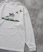 《9月下旬お届け予定》TES 4 COLOR BUHI DUCK WATCHER LONG SLEEVE T-SHIRT / ロンT