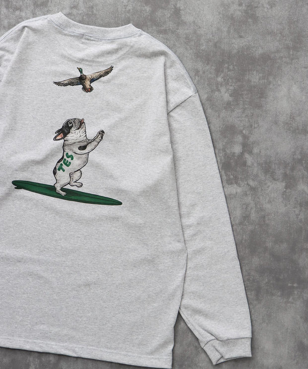 《9月下旬お届け予定》TES 4 COLOR BUHI DUCK WATCHER LONG SLEEVE T-SHIRT / ロンT