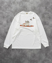 《9月下旬お届け予定》TES 4 COLOR BUHI DUCK WATCHER LONG SLEEVE T-SHIRT / ロンT