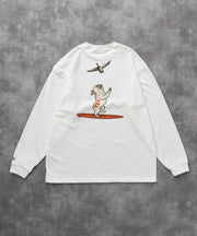 《9月下旬お届け予定》TES 4 COLOR BUHI DUCK WATCHER LONG SLEEVE T-SHIRT / ロンT