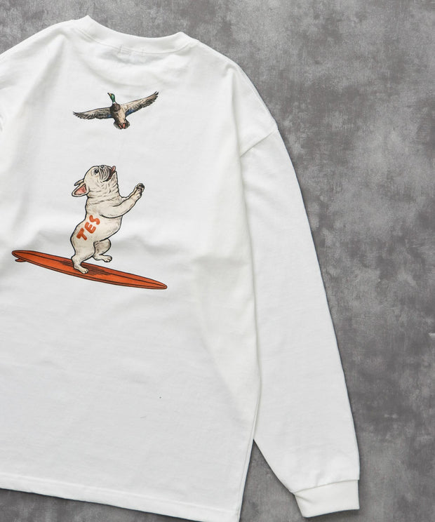 《9月下旬お届け予定》TES 4 COLOR BUHI DUCK WATCHER LONG SLEEVE T-SHIRT / ロンT