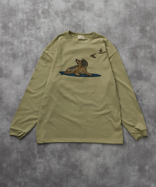 《9月下旬お届け予定》TES 4 COLOR BUHI DUCK WATCHER LONG SLEEVE T-SHIRT / ロンT