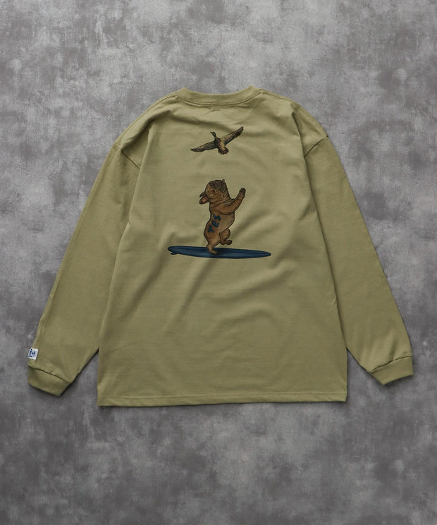 《9月下旬お届け予定》TES 4 COLOR BUHI DUCK WATCHER LONG SLEEVE T-SHIRT / ロンT