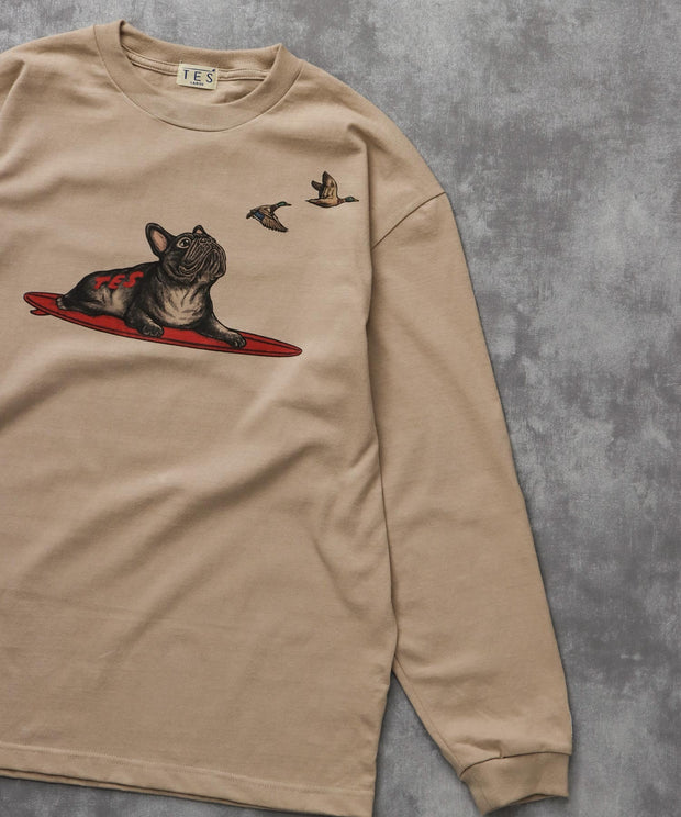 《9月下旬お届け予定》TES 4 COLOR BUHI DUCK WATCHER LONG SLEEVE T-SHIRT / ロンT