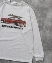 《9月下旬お届け予定》TES 4 BUHI CHASING THE WAVES LONG SLEEVE T-SHIRT / ロンT