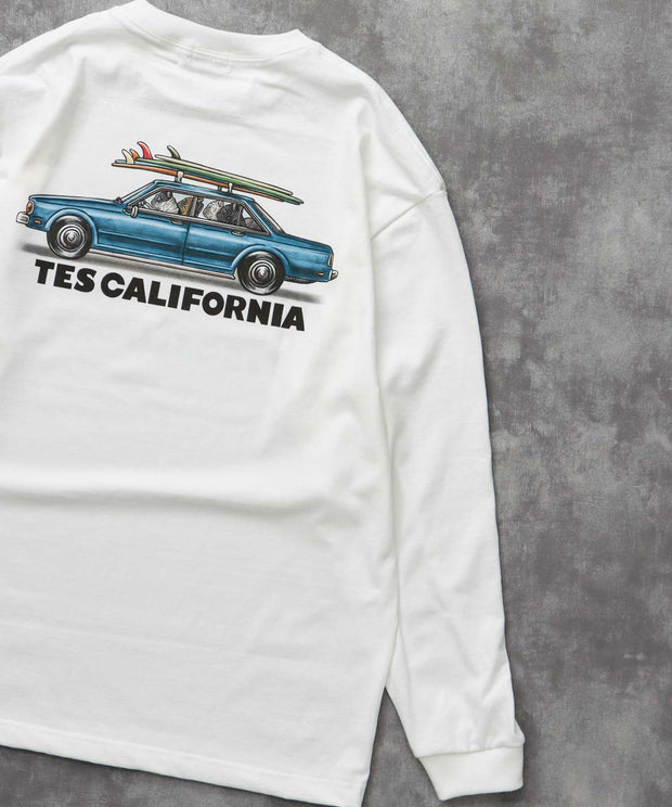 《9月下旬お届け予定》TES 4 BUHI CHASING THE WAVES LONG SLEEVE T-SHIRT / ロンT