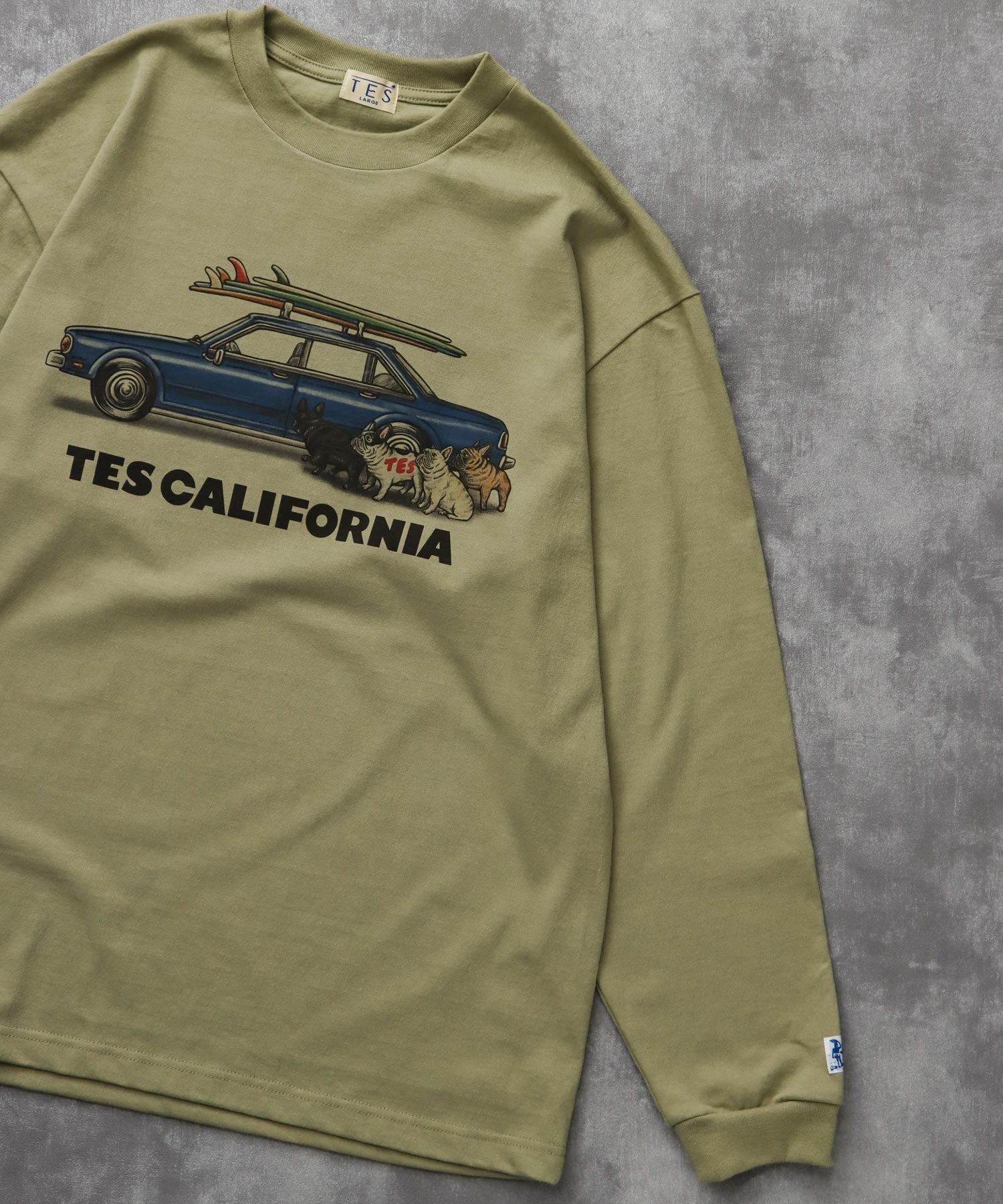 TES 4 BUHI CHASING THE WAVES LONG SLEEVE T-SHIRT / ロンT – TES