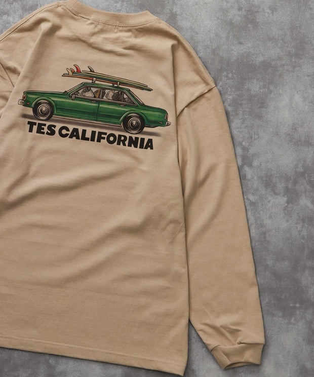 《9月下旬お届け予定》TES 4 BUHI CHASING THE WAVES LONG SLEEVE T-SHIRT / ロンT