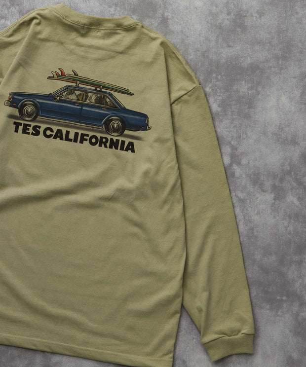 《9月下旬お届け予定》TES 4 BUHI CHASING THE WAVES LONG SLEEVE T-SHIRT / ロンT