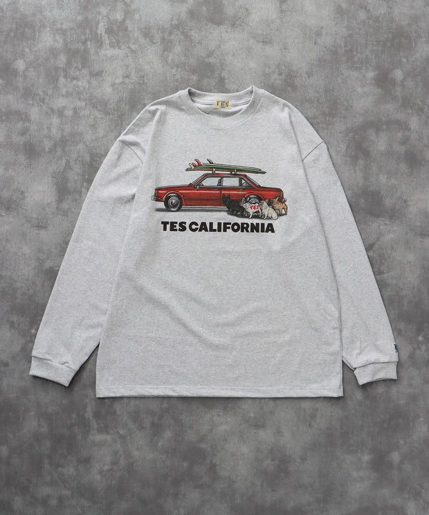 《9月下旬お届け予定》TES 4 BUHI CHASING THE WAVES LONG SLEEVE T-SHIRT / ロンT