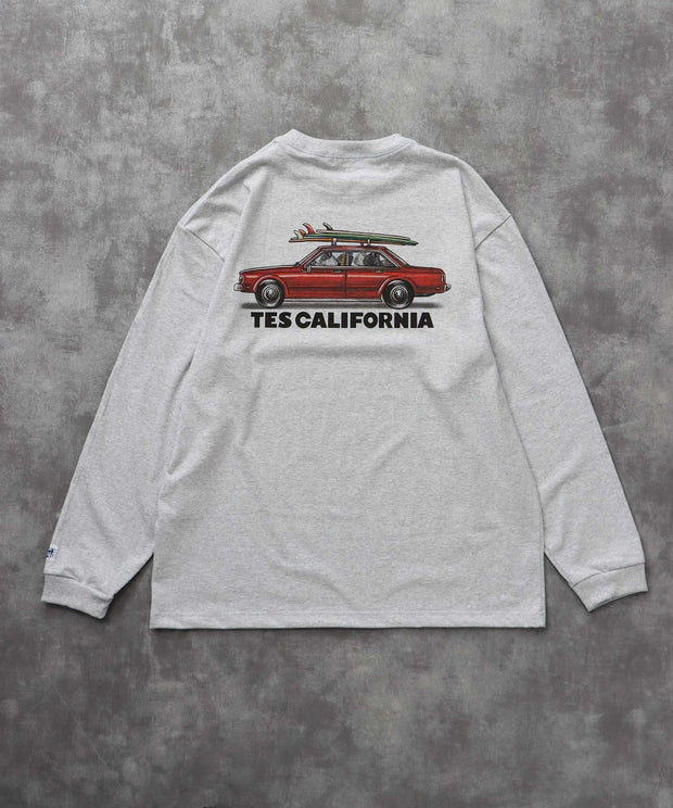 《9月下旬お届け予定》TES 4 BUHI CHASING THE WAVES LONG SLEEVE T-SHIRT / ロンT
