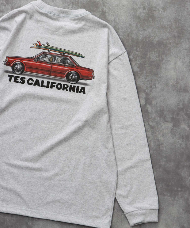 《9月下旬お届け予定》TES 4 BUHI CHASING THE WAVES LONG SLEEVE T-SHIRT / ロンT