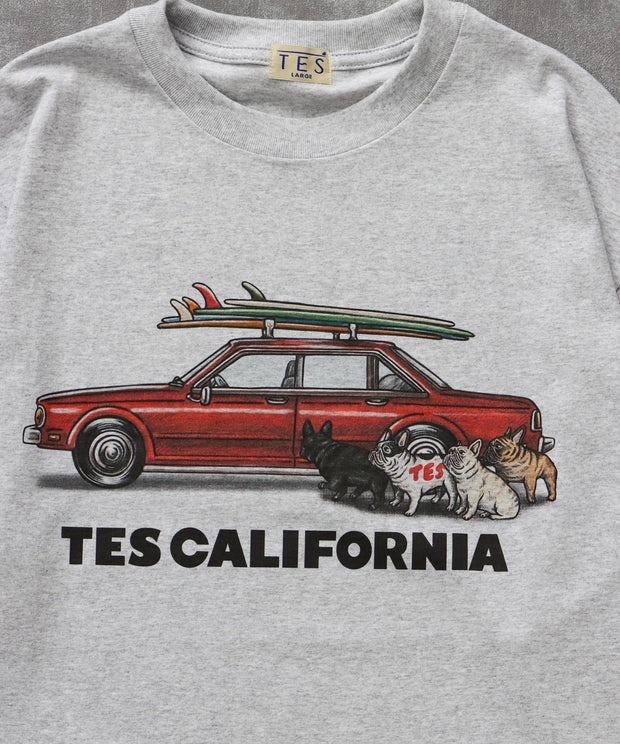 《9月下旬お届け予定》TES 4 BUHI CHASING THE WAVES LONG SLEEVE T-SHIRT / ロンT
