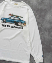 《9月下旬お届け予定》TES 4 BUHI CHASING THE WAVES LONG SLEEVE T-SHIRT / ロンT