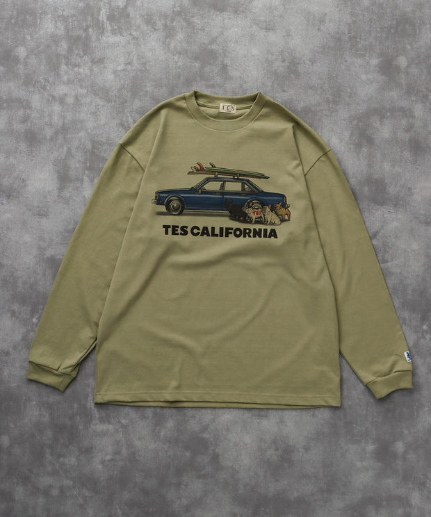 《9月下旬お届け予定》TES 4 BUHI CHASING THE WAVES LONG SLEEVE T-SHIRT / ロンT