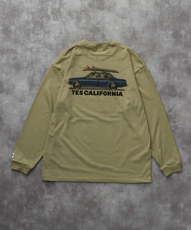 《9月下旬お届け予定》TES 4 BUHI CHASING THE WAVES LONG SLEEVE T-SHIRT / ロンT