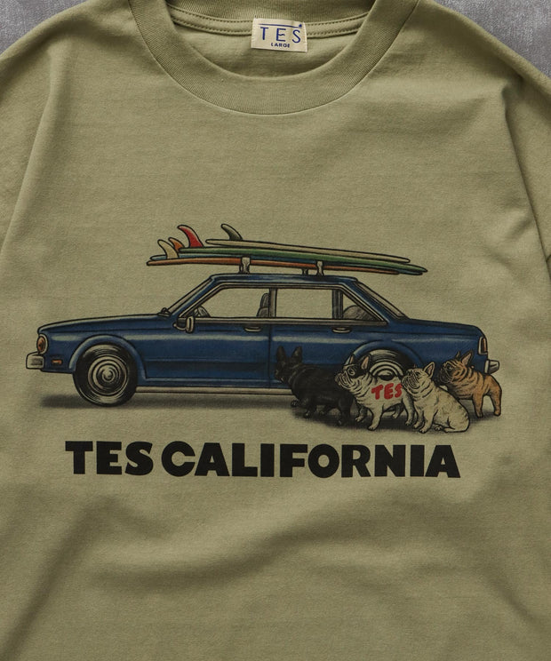 《9月下旬お届け予定》TES 4 BUHI CHASING THE WAVES LONG SLEEVE T-SHIRT / ロンT