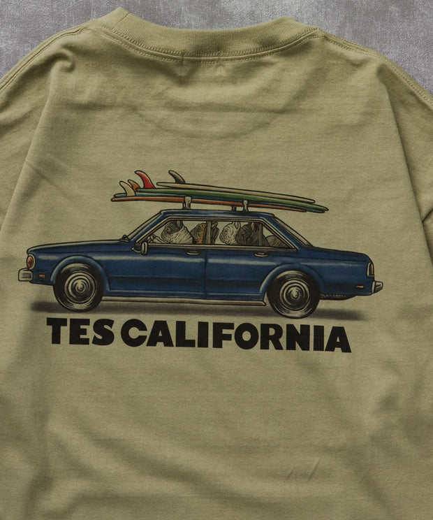 《9月下旬お届け予定》TES 4 BUHI CHASING THE WAVES LONG SLEEVE T-SHIRT / ロンT