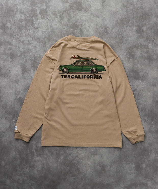 《9月下旬お届け予定》TES 4 BUHI CHASING THE WAVES LONG SLEEVE T-SHIRT / ロンT