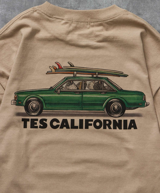 《9月下旬お届け予定》TES 4 BUHI CHASING THE WAVES LONG SLEEVE T-SHIRT / ロンT