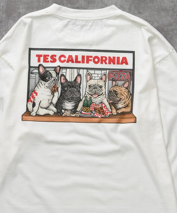 《9月下旬お届け予定》TES CALIFORNIA PIZZA DINER LONG SLEEVE T-SHIRT / ロンT