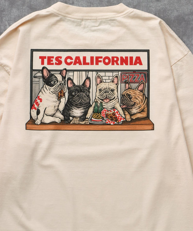 《9月下旬お届け予定》TES CALIFORNIA PIZZA DINER LONG SLEEVE T-SHIRT / ロンT